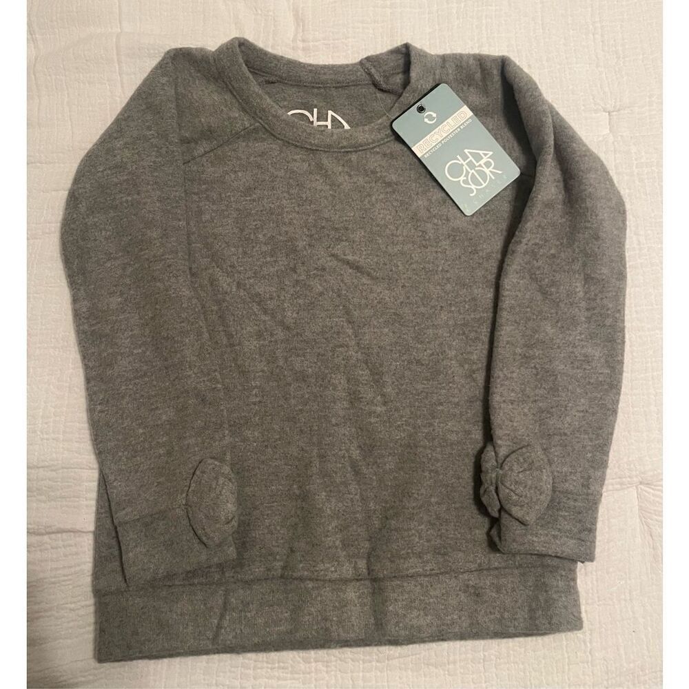CHASER KIDS - Bliss knit Bow Detail Raglan Pullover NWT NEW
